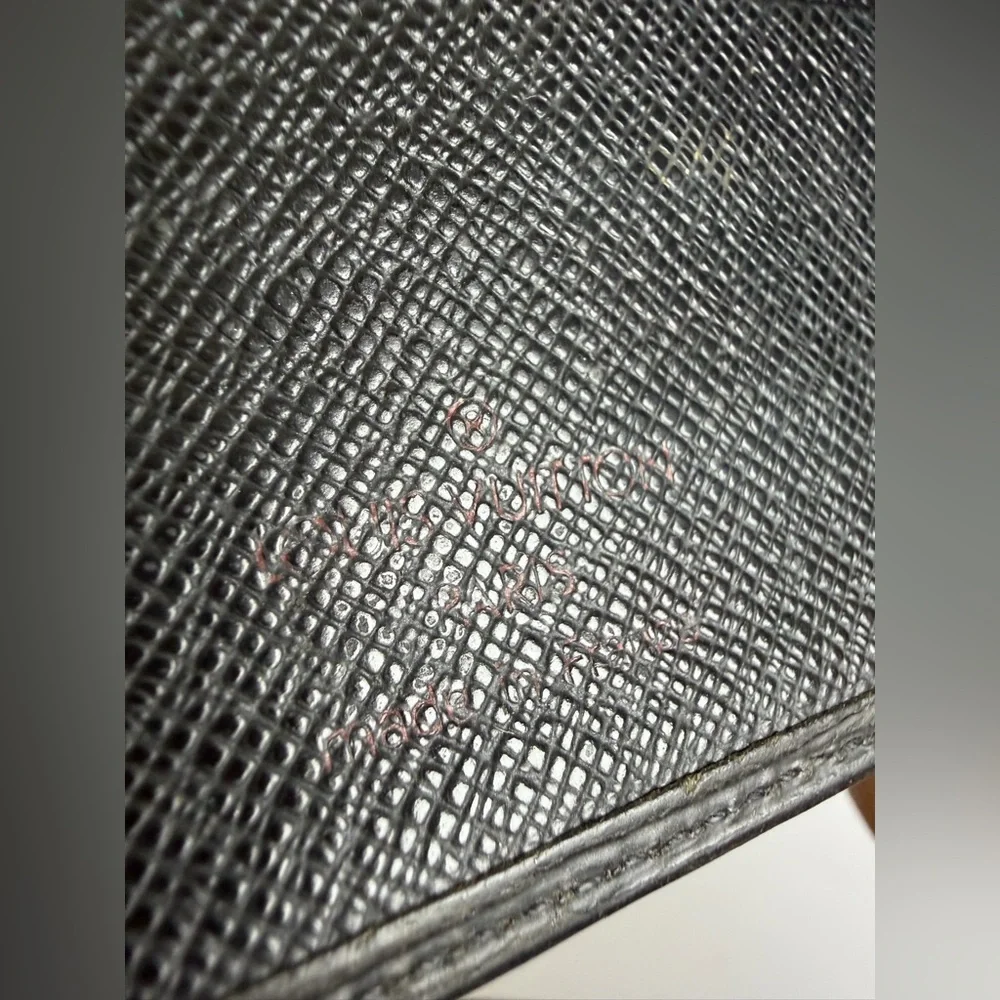 Louis Vuitton Black Epi Leather Bifold Wallet